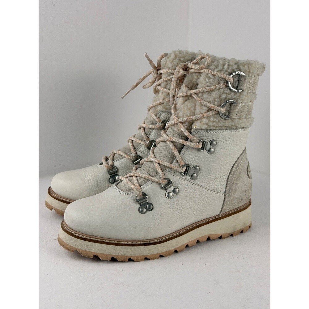 Roxy ARJB700700 Alpine Faux Shearling Winter Hiking Boots US 7 EU 37